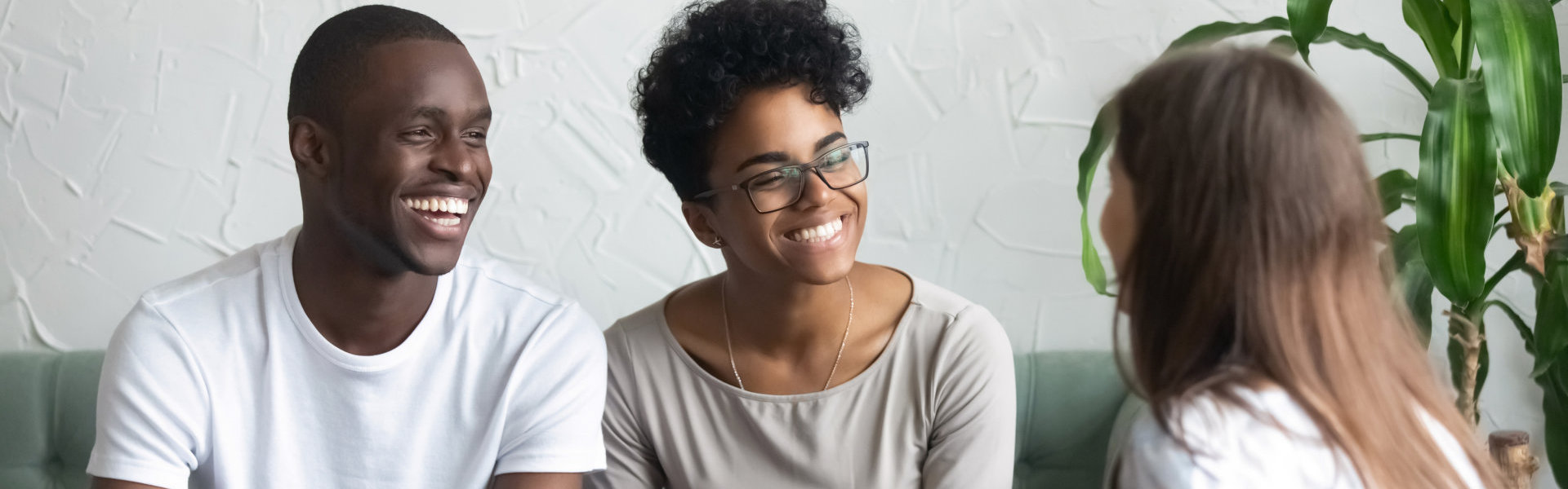 couple talking to the therapist